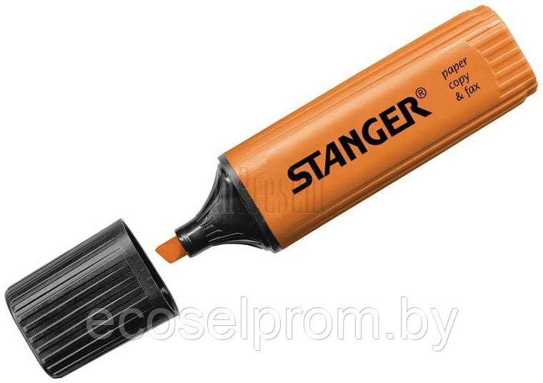 Текстмаркер оранжевый, ширина линии письма от 1 до 5 мм (STANGER), - фото 1 - id-p14136483