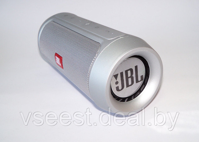 Портативная колонка аналог Bluetooth JBL Charge 2+ Серебро - фото 5 - id-p71063666