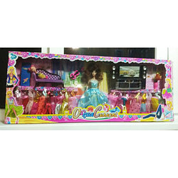 Набор Кукла типа Barbie с дочкой (наряды, студия, аксессуары)