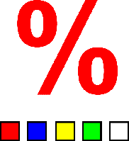 Наклейка "%" 150х150 мм