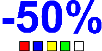 Наклейка "-50%" 400х150 мм