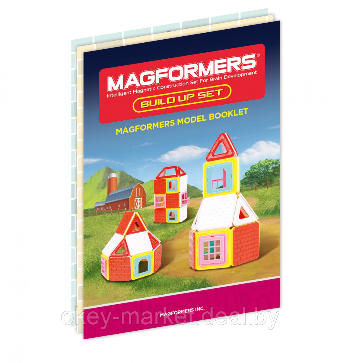 Магнитный конструктор Magformers Build Up Set оригинал (50 деталей) - фото 4 - id-p71568173