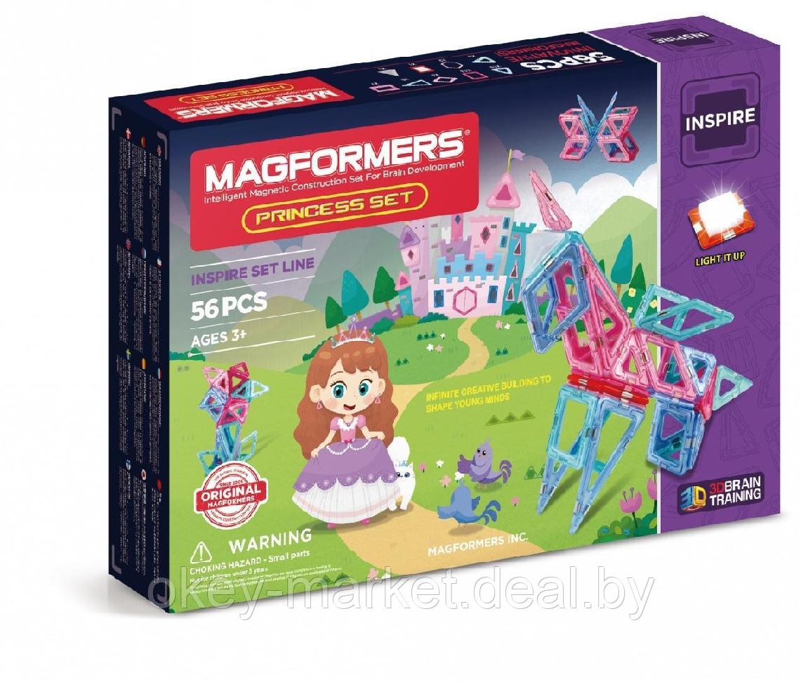 Магнитный конструктор Magformers Princess set оригинал (56деталей) - фото 1 - id-p71606801
