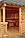 Набор садовый из массива сосны "Илья Муромец" стол 2м + 2 скамьи 2м, фото 2