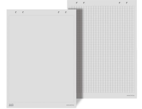 Блок бумажный для флип-чарта 99*66, белые листы, 20 листов - фото 1 - id-p3245330