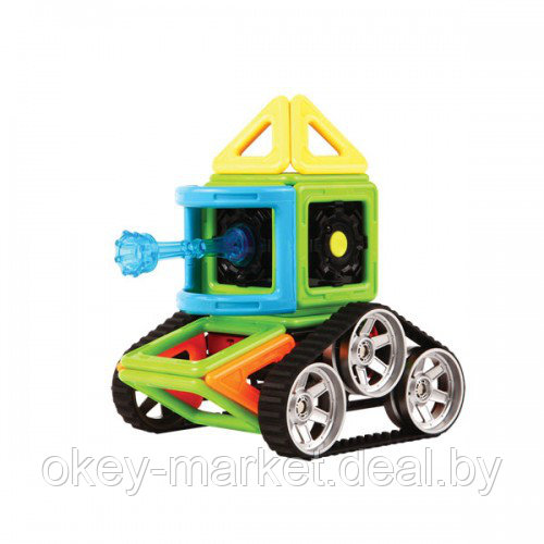 Магнитный конструктор Magformers Mini Tank Set оригинал (27 деталей) - фото 3 - id-p71786832