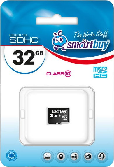 Карта памяти MicroSDHC 32GB SmartBuy (Class 10) - фото 1 - id-p3255988