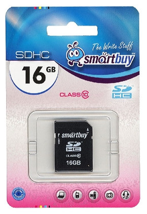 Карта памяти SDHC 16GB SmartBuy (Class 10) - фото 1 - id-p3257370