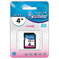 Карта памяти SDHC 4GB SmartBuy (Class 4)