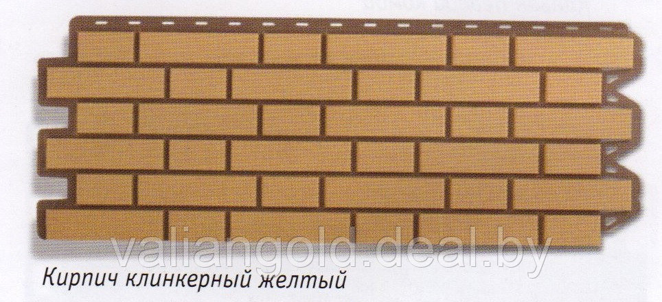 Фасадные, цокольные панели Кирпич клинкерный бежевый Альта-Профиль - фото 4 - id-p71811990