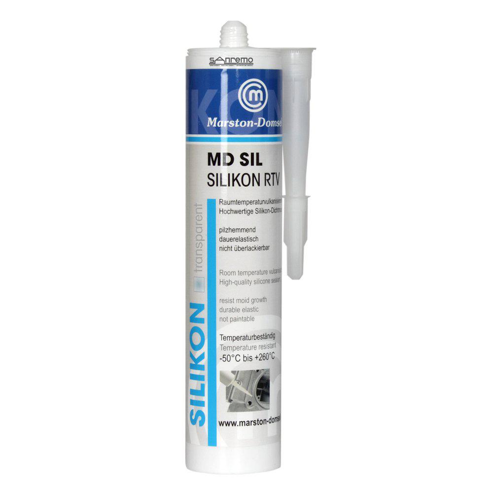 Силиконовый герметик MD SIL прозрачный, термостойкость 260°С - фото 1 - id-p71808039