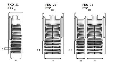 Радиатор стальной панельный Kermi FKO Xtherm2 тип 33 300х600 с боковым подключением, фото 3