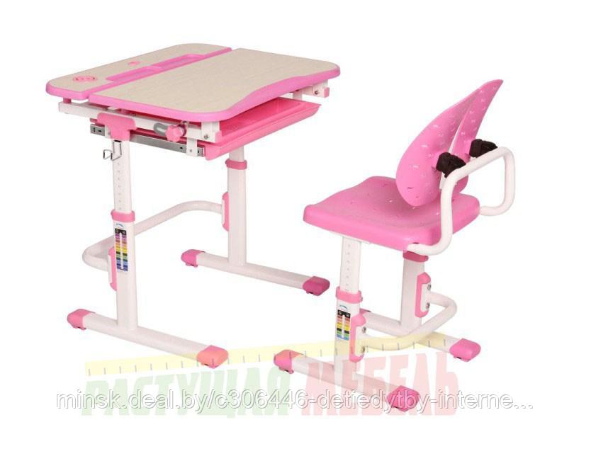 Комплект растущей мебели Smart С502 Розовый - фото 1 - id-p71847314
