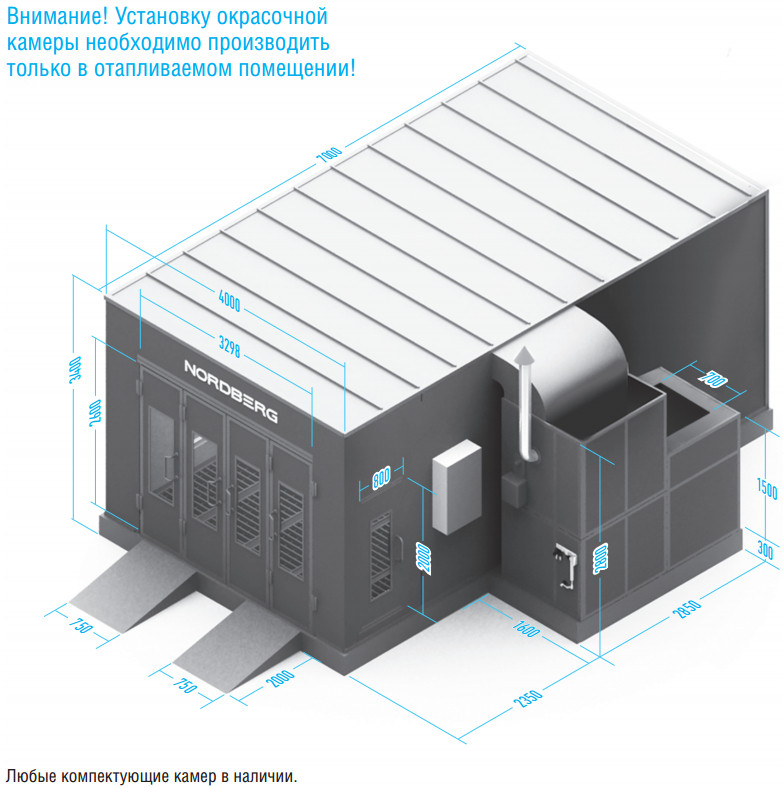 Окрасочно-сушильная камера NORDBERG LUX - фото 2 - id-p79229669