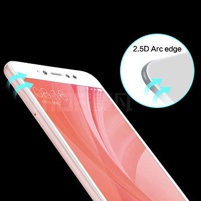 Противоударное защитное стекло Full Screen Cover 0.33 mm White для Xiaomi Redmi Note 5A Prime (3/32Gb & - фото 2 - id-p71865906