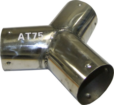Насадка металлическая Y-образная для шланга D=75 мм Nordberg AT75 - фото 2 - id-p71864723