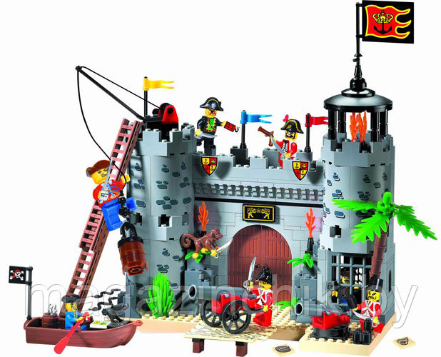 Конструктор Brick (Брик) 310 Пиратская крепость (Rob Barrak) 366 деталей - фото 2 - id-p829908