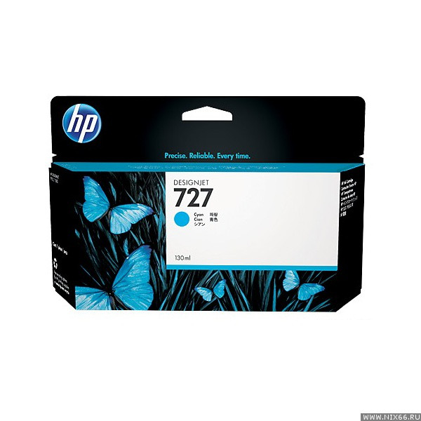 Картридж 727/ B3P19A (для HP DesignJet T920/ T930/ T1500/ T1530/ T2500/ T2530) голубой