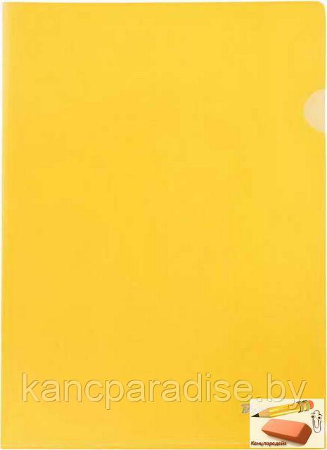 Папка-уголок Berlingo А4, 180 мкн., желтая, непрозрачная