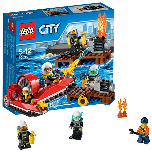 Lego City Набор для начинающих "Пожарная охрана" 60106 - фото 1 - id-p71880827