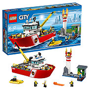 Lego City Пожарный катер 60109