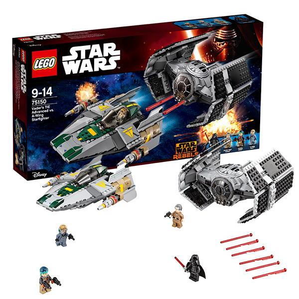 Lego Star Wars Усовершенствованный истребитель СИД Дарта Вейдера 75150