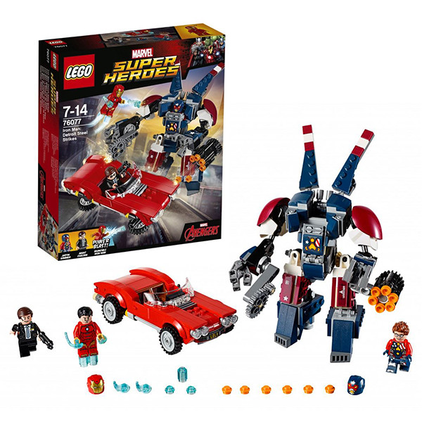 Lego Super Heroes Железный человек: Стальной Детройт наносит удар 76077