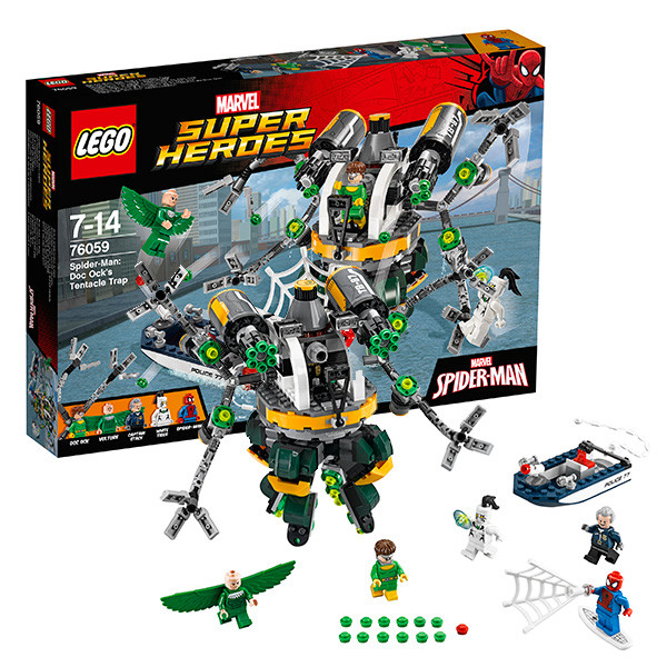 Lego Super Heroes Человек-паук: В ловушке Доктора Осьминога 76059