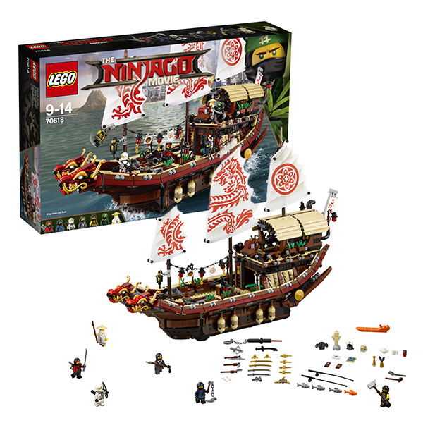 Lego Ninjago Летающий корабль Мастера Ву 70618