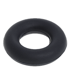 Эспандер кистевой резиновый черный BASEFIT ,  нагрузка 50 кг "Кольцо" Россия