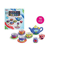 Детский набор для росписи чайного сервиза 16 предметов 555-DIY002