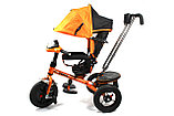 Детский трехколесный велосипед Favorit Premium FTP-1210 красный c поворотным сиденьем  оранжевый , фото 2