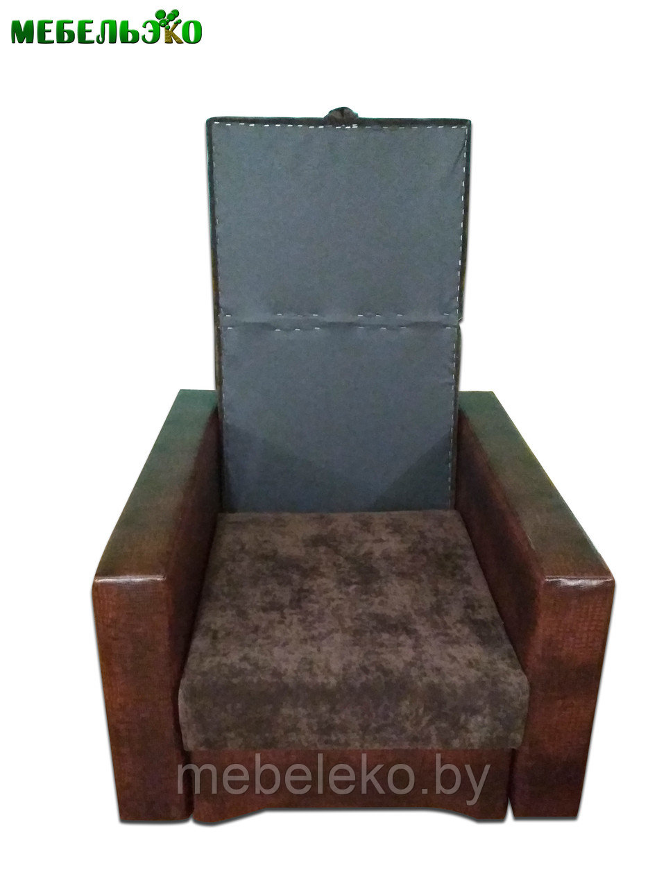 Кресло-кровать "Рик" темно-коричневое - фото 3 - id-p71936217