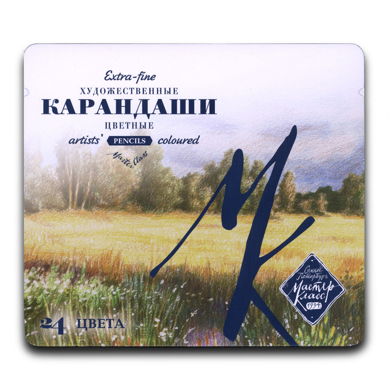 Набор цветных карандашей Мастер-класс 24 шт., Невская палитра