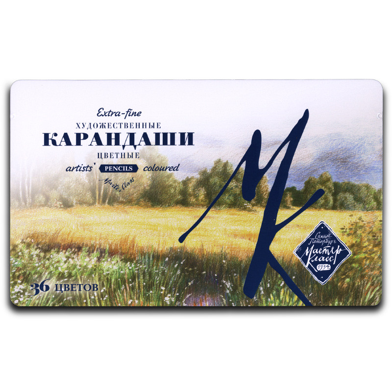 Набор цветных карандашей Мастер-класс 36 шт., Невская палитра