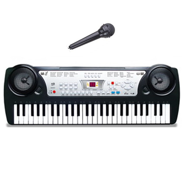 Синтезатор детский с микрофоном 54 клавиши RU5491-A - фото 1 - id-p71966884