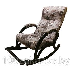 Кресло качалка с подножкой экокожа модель 3 Кресло для отдыха