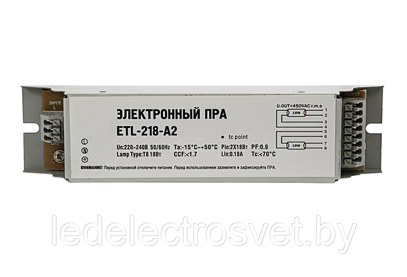 ЭПРА PL-FIT 236 POWERLUXE 220 240v (190мм) эпра для люм. лампы 2х36w