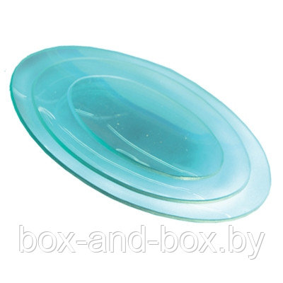 Стеклянная тарелка MZ овальная 24х16 