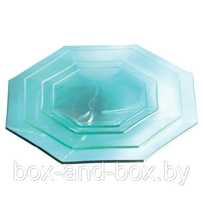 Стеклянная тарелка MZ многоугольник 18 - фото 1 - id-p3272869