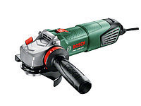 Одноручная углошлифмашина BOSCH PWS 1000-125 в чем. (1000 Вт, диск 125х22 мм, вибро, без регул. об.)