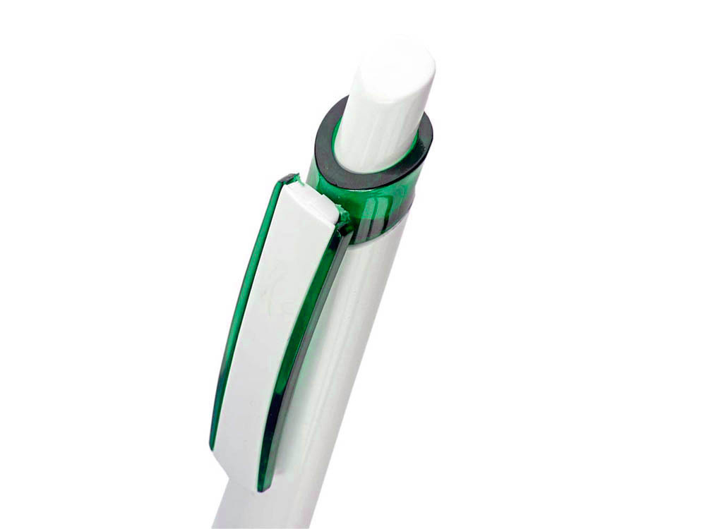 Ручка шариковая Соната, белый/зеленый - фото 2 - id-p72050292