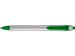Ручка шариковая Каприз Сильвер, серебристый/зеленый, фото 2