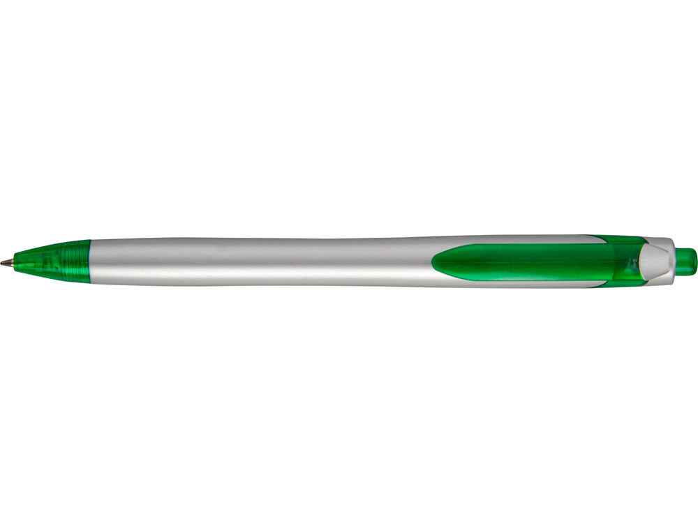Ручка шариковая Каприз Сильвер, серебристый/зеленый - фото 2 - id-p72051193