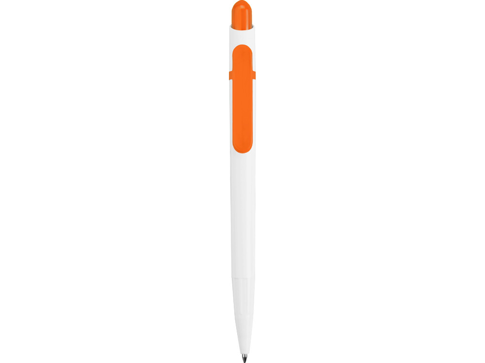 Ручка шариковая Этюд, белый/оранжевый - фото 2 - id-p72051729