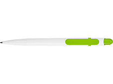 Ручка шариковая Этюд, белый/зеленое яблоко, фото 3
