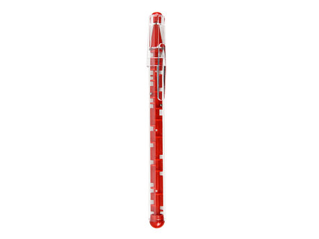 Ручка шариковая Лабиринт с головоломкой красная, фото 2