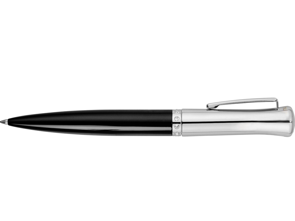 Ручка шариковая Ungaro модель Ovieto в футляре, черный/серебристый - фото 4 - id-p72052540