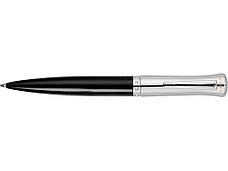 Ручка шариковая Ungaro модель Ovieto в футляре, черный/серебристый, фото 3