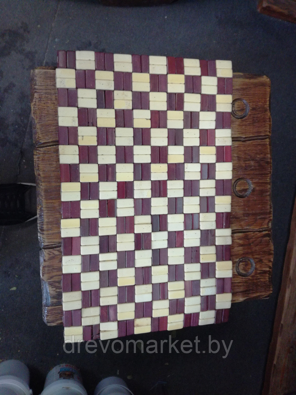Бамбуковый коврик-сидушка для бани - фото 1 - id-p72088655